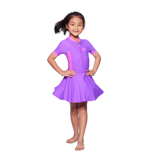 arena Girl's 1 pcs Swim Dress-AJW23230-PP